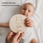 14 Pack Monthly Baby Milestone Signs Woodland Animal Wooden Circles Newborn