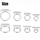A Lot pack 925 Sterling Silver Split Jump Rings Connector For Diy Jewelry Making