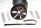 Leather Dark Brown Liner Helmet Adrian15  Chinstrap  Corrugated Spacers  Size 55