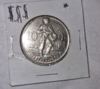 Silver Czechoslvakia Ten  Korun 1944-1954