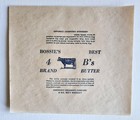 Vintage 1920s Bossie   s Best Butter Box    10 Wrappers Aberdeen Al  Unused