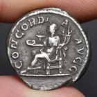 Empress Orbiana Denarius 225ad Rare Ancient Roman Empire Silver Coin Concordia