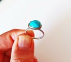 19th Century Antique Islamic Silver Turquoise Ring Rare 