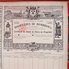Russia Poland Dombrowa Coal Mining Deposition Certificate Of 50 Shares  Specimen