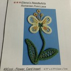 Romanian Point Lace Kit  Flower Card Insert  Elena   s Needle Arts 