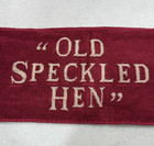 Vintage Old Speckled Hen Beer Pub Bar Towel Red Embroidered 17x7 5 
