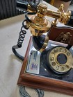 Vintage Cradle Rotary Dial Telephone Including Phone Cord