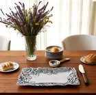 Arthur Court Grape Design Serving Tray 12in Silver