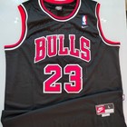 Michael Jordan Signed Autographed Chicago Bulls  23 Jersey Black With Coa