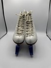 Riedell Figure Skates Womens 6 5 White Professional Sheffield Mk Steel Ice Usa