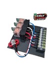 Race Car Fuse relay Panel Board 3 Circuits Color Coded Wiring Usa Made