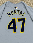 Montas Size 48  47 2024 Milwaukee Brewers  game-used  Jersey Road Gray  400 Mlb
