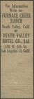 Early Famous   Furnace Creek Ranch   Full Length Matchcover Death Valley  Ca