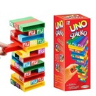 Stacko Uno Card Board Games Family Entertainment Poker Party Toys Playing Cards