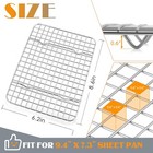 Small Baking Cooling Rack Set Of 2  E-far Stainless Steel Toaster 8 6    X 6 2    