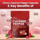 Vivonu Cayenne Pepper Softgels Supplement - 240 Capsules New Free Ship