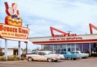 Vintage 1963 Burger King Drive-in Photo Classic Cars Home Of Whopper