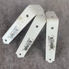 Vintage Style Steel Brackets White Angle Steel Corbels Small 5 x3 5  3 Count