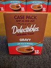 Case Of 8 Boxes Hartz Delectables Gravy Lickable Wet Cat Treats Tuna   Whitefish