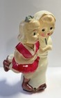 Celluloid Figure Skating Dancing Couple Wind Up Vintage Antique Toy Occ Japan