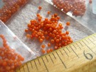 105 Pieces 1mm Extremely Tiny Antique Natural Coral Beads With Drilled Holes