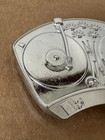 Vintage Metal Belt Buckle Music Theme Silver Tone