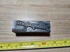 Vintage Letterpress Printing Block Thompson s Main Street Advertising 