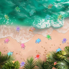 200 Pcs Mini Resin Turtles Glow In The Dark  Tiny Sea Turtle Animals To Hide Sma