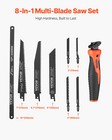 Jab Saw 6 In Keyhole Saw With Soft Grip Handle 8-in-1 Multi-blades For Drywall