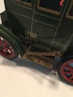 Vtg 50s Tin Type Lithograph Model A Toy Car Lever Action Works Missing Roof Top