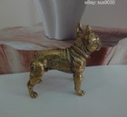 Vintage Solid Brass French Bulldog Figurine Statue Home Ornament  2 36 x2 25  