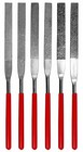 6pc 7  Diamond Flat File Set 9mm X 180mm X 70mm 40-600 Grit Ceramics Tile Glass