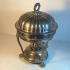 Vintage Silver Ornate    old English    Silver-plated Chafing Dish 14 