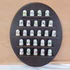 Vintage Franklin Mint Porcelain Thimble Set Peter Barrett Garden Birds 1979 Read