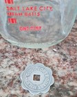 Salt Lake City  Utah Ut Burton Place Dairy  Trade Token  With Bottle Rare 