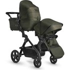 Silver Cross Wave Tandem Seat With Sustainable Fabrics Charcoal