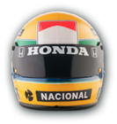 F1 Ayrton Senna Mclaren 1988 Rare Helmet Scale 1 5 Formula 1