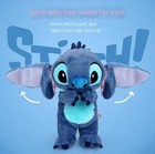 Stitch Breathing Musical Plush Doll Sleep Aid Anxiety Relief Toy 30cm Us Seller