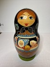 Vintage Russian Matryoshka 5pc Nesting Dolls 6 5    Hand Painted Artist Signed