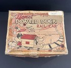 Vintage Lionel Donald Duck Hand Car No 1107 Disney Wind Up Train Box W key 1938