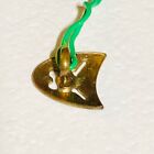 Small Realistic Scary Mask - Vintage Gilt Metal Button