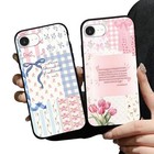 2 Pack Aesthetics Bow Flower Collage Phone Cases For Iphone 17e iphone 16e Pink