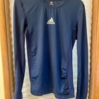 Adidas Techfit Long Sleeve Athletic Shirt     Size Small     Navy Blue  men   s women   
