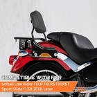 Sissy Bar Backrest Luggage Rack For Harley Softail Low Rider Sport Glide 2018-24