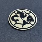 Club America Leatherette Laser Engraving Iron On Patch Gold And Black 1 5   inch