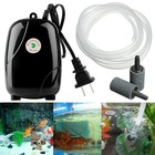 New Silent Air Pump Large Aquarium Fish Tank 300 Gallon 2 Outlet Usa