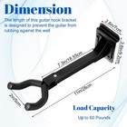 6 Pcs Guitar Hanger Wall Mount Guitar Hangers Hooks Holders With Slat Adapter 18