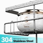 Hanging Shower Caddy Over Door  Silver Rustproof Shower Organizer Over The Do   
