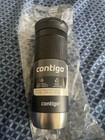 Contigo Indulated Travel Mug  20 Oz Snapseal Lid Grip Stainless Steel Black