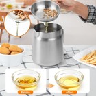 68oz Stainless Steel Oil Filter Pot With Deep Fryer Basket - Kitchen Large 